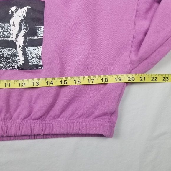 MTV Moon Man Women's Cropped Sweatshirt Medium - Picture 8 of 10